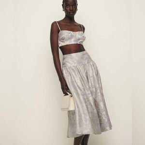 NWT Reformation Lilly Skirt Moonlight Size 4